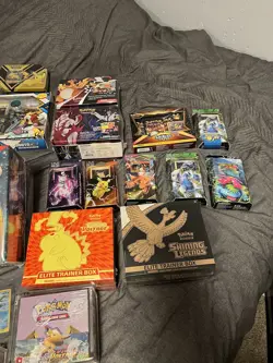 RARE POKEMON CARD LOT SEALED VINTAGE MODERN Shining Legends Hidden Fates - Image 4