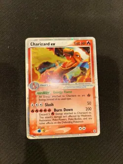 Pokemon Charizard EX Holo Card 105/112 Ultra Rare, Fire Red Leaf Green - Image 1