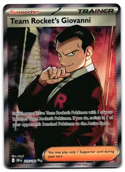 Team Rocket's Giovanni 225/182 - Destined Rivals Pokemon TCG - NM Card - Image 1