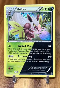 Shiftry 11/114 Holo XY Steam Siege Pokemon Card NM - Image 1