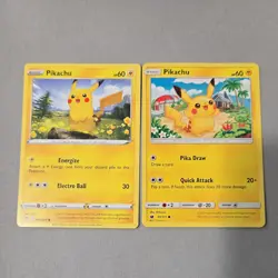 Pokemon TCG Pikachu Basic Lightning Card Lot 5x English - Image 2