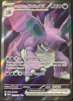 Team Rocket's Nidoking ex 216/182 Sv10: Destined Rivals Holo - Pokemon Card - Image 1