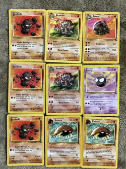 25 card pokemon card lot- vintage fossil (all Cards HP) - Image 1