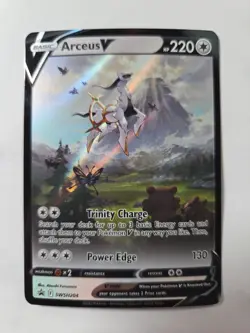 Arceus v SWSH204 Holo Sword & Shield Promo Cards NM/M Condition - Image 1
