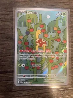 Shuckle 136/132 ME01 Mega Evolution Illustration Card Near Mint Condition - Image 1