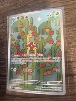 Shuckle 136/132 ME01 Mega Evolution Illustration Card Near Mint Condition - Image 3