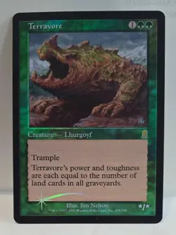 FOIL TERRAVORE NM UNPLAYED ODYSSEY MTG MAGIC THE GATHERING (M6) - Image 1