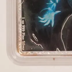 2014 MAGIC THE GATHERING JACE, THE MIND SCULPTOR 1 OUNCE FINE SILVER 2$ BAR - Image 4