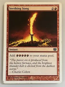 MTG Magic Seething Song 9th Edition NM MTG Magic: The Gathering - Image 1