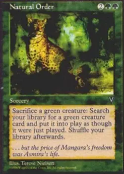 1x Natural Order Moderate Play MTG Magic - Kid Icarus - - Image 1