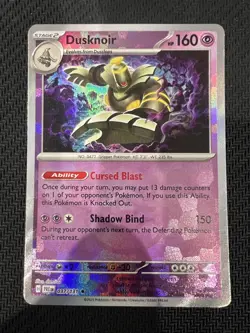 Pokemon Dusknoir 037/131 Poke Ball Pattern Prismatic Evolutions Holo NM - Image 1