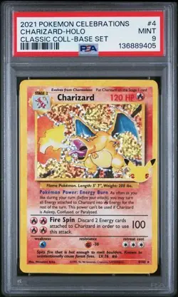 Pokemon Celebrations Classic Collection Charizard #4/102 Holo PSA 9 Mint - Image 1