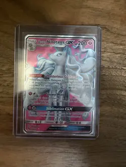 pokemon Alolan Ninetales GX (Full Art) 205/214 Sm-Lost Thunder - Image 1