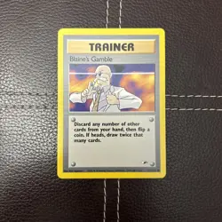 Pokemon TCG - Blaine's Gamble - 121/132 - Gym Heroes - NM Common (2000) - Image 1
