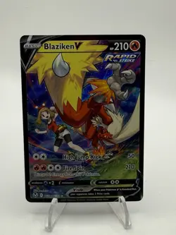 Pokemon Blaziken V TG14/30 Silver Tempest Full Art Rapid Strike Ultra Rare Holo… - Image 1