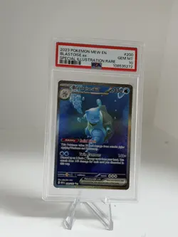 2023 POKEMON 151 SPECIAL ILLUSTRATION RARE #200 BLASTOISE EX PSA 10 - Image 1
