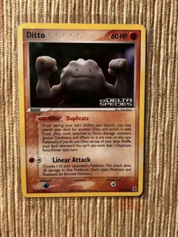 Ditto (Geodude) 62/113 Delta Species Reverse Holo Rare Pokemon TCG Nintendo LP - Image 1