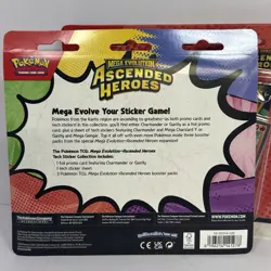 THREE (3) Pokemon Ascended Heroes Tech Sticker Collection Charmander New Sealed! - Image 5