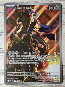 Zamazenta 201/182 - Pokemon TCG Sv10 2025 Destined Rivals Illustration Rare NM - Image 1