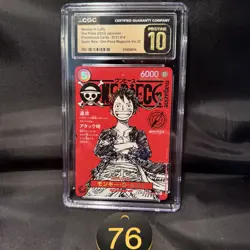 CGC PRISTINE 10 Luffy ST21-014 One Piece Magazine Weekly Shonen Jump Promo TC 76 - Image 1