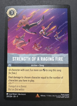 Strength of a Raging Fire 201/204 - Fabled - Regular - Disney Lorcana - NM - Image 1