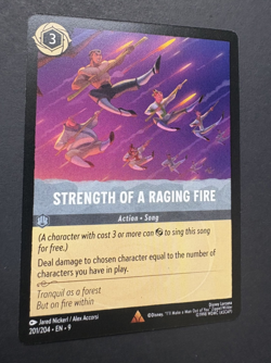 Strength of a Raging Fire 201/204 - Fabled - Regular - Disney Lorcana - NM - Image 2