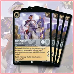 Disney Lorcana TCG: THE PRINCE Never Gives Up 4x Uncommon Rise of the Floodborn - Image 1