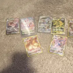 Pokemon TCG 7 Card Holo Lot Mew Charizard Rayquaza by Nintendo - Image 1