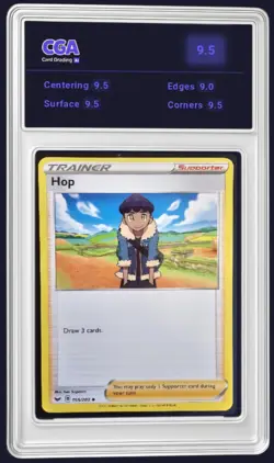 Sword & Shield Base Hop 165/202 Pokemon Trainer TCG Card - CGA 9.5 Digital Grade - Image 1