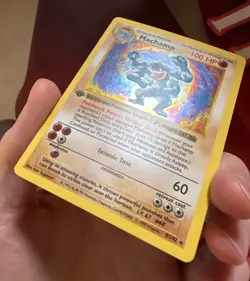 MACHAMP 8/102 Base Set SHADOWLESS 1st EDITION HOLO rare Pokemon TCG card LP - Image 3