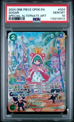 Sugar PSA 10 One Piece English Card OP04-024 Alternate Art 2024 - Image 1