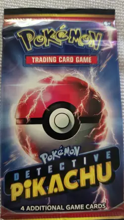 Detective Pikachu Pokemon Promo 4 Card Booster Pack [3pk] - Image 2