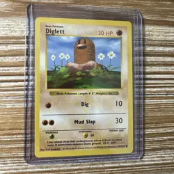 Pokemon Card Diglett Base Set 47/102 SHADOWLESS NM-Mint - Image 1