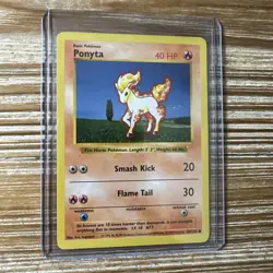 Pokemon Card Ponyta Base Set 60/102 SHADOWLESS NM-Mint - Image 1