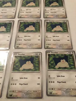 Lot Of 9 Snorlax Pokemon Cards - Image 5