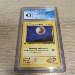 Lt. Surge's Voltorb 86/132 Gym Challenge 2000 Pokemon Card CGC 9.5 - Image 1