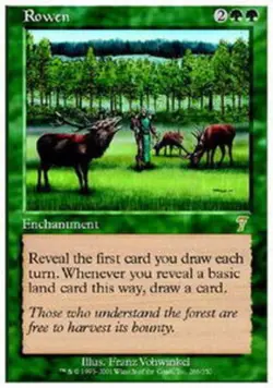Rowen - Foil 7th Edition Magic mtg Heavy Play, English x1 - Image 1