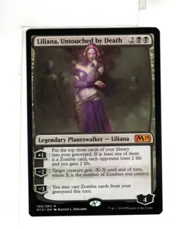 MTG SkeenAB Liliana Untouched by Death from M19. NM. - Image 1