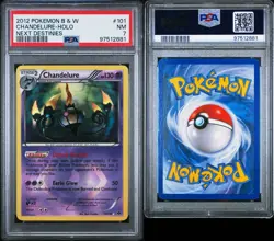 Pokemon Chandelure 101/99 PSA 7 NM BW Next Destinies Shiny Secret Rare Holo 2012 - Image 3