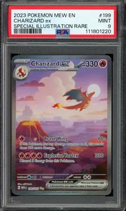 [PSA 9] Charizard ex 199/165 151 MEW Special Illustration Rare Alternate POKEMON - Image 1