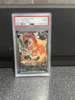 PSA 9 Charizard V 154/172 Brilliant Stars Alternate Art POKEMON - Image 1