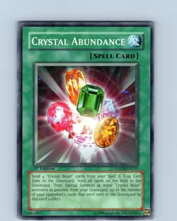 Yu-Gi-Oh TCG Crystal Abundance FOTB-EN035 1st Edition Common Card Played LP - Image 1