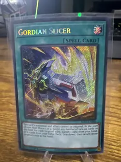 x1 Gordian Slicer - ALIN-EN066 - Secret Rare - 1st Edition Yu-Gi-Oh! M/NM - Image 1