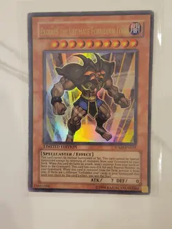 Yugioh Exodius The Ultimate Forbidden Lord JUMP-EN025 Ultra Rare - LP - Image 1