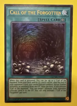 YuGiOh ~ Call of the Forgotten MZMU-EN007 ~ Ultra Rare 1st Ed ~ Maze Of Muertos - Image 1