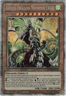 Yugioh Armed Dragon Thunder LV10 BLVO-EN001 Starlight Rare 1st Edition NM - Image 1