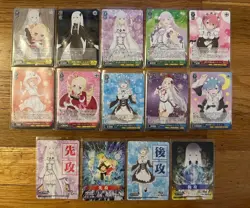 Weiss Schwarz Re:Zero Vol. 3 Booster Playset x4 RR/R/CR/CC/U/C + Go First/Second - Image 1