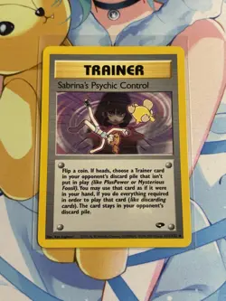 Pokemon TCG Trainer Card Sabrina’s Psychic Control 121/132 LP - Image 1