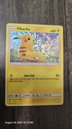 Pokemon Mcdonalds Pikachu 6/12 Holo Promo Card TCG POKE CARD - Image 1