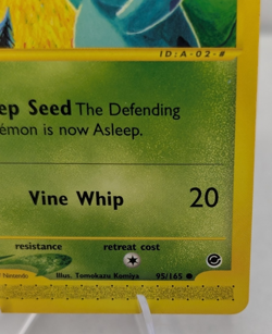 BULBASAUR 95/165 Expedition NON-HOLO E-Series / E-Reader Pokemon TCG Card LP (A) - Image 4